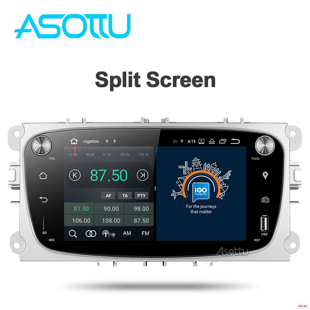 Asottu FO601 Android 9 0 автомобильное радио для Ford focus 2 Mondeo C max galaxy S Transit Tourneo Автомобильный gps мультимедийный
