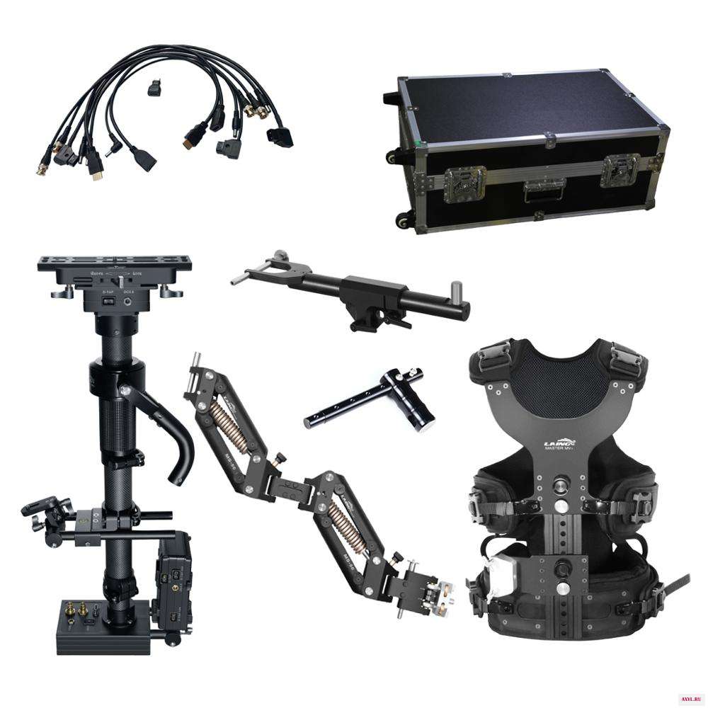 LAING Master S 7 25 кг вес Bear CRANE 3S жилет для фотографии двойная поддержка Arm из углеродного волокна Видеокамера Steadicam