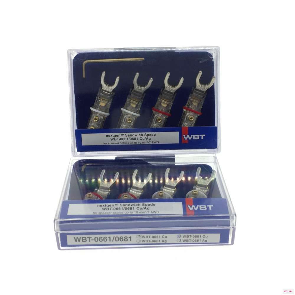 Hi end WBT 0681 AG Silver Y Spade Plug Free Welding коннекторы динамик вилка аудио адаптер|Коннекторы и разъёмы| |