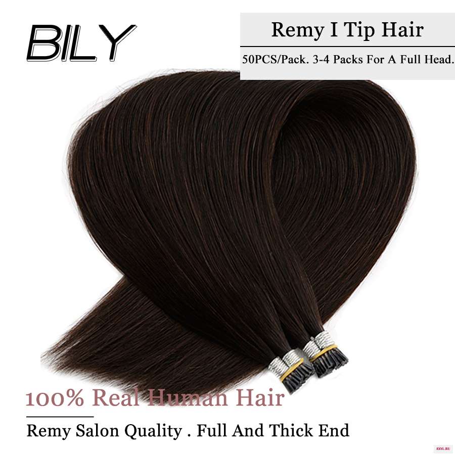 BILY чёрный коричневый человеческих волос для наращивания на Волосы Remy расширения 10A Класс высокое качество