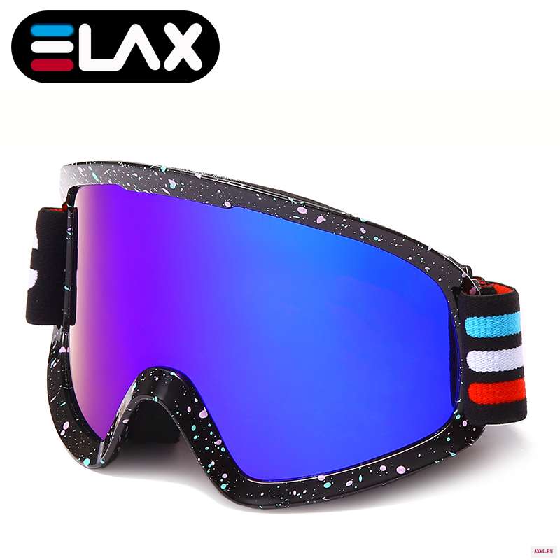 Новые двухслойные незапотевающие лыжные очки ELAX для снегохода сноуборда|Лыжные очки| |