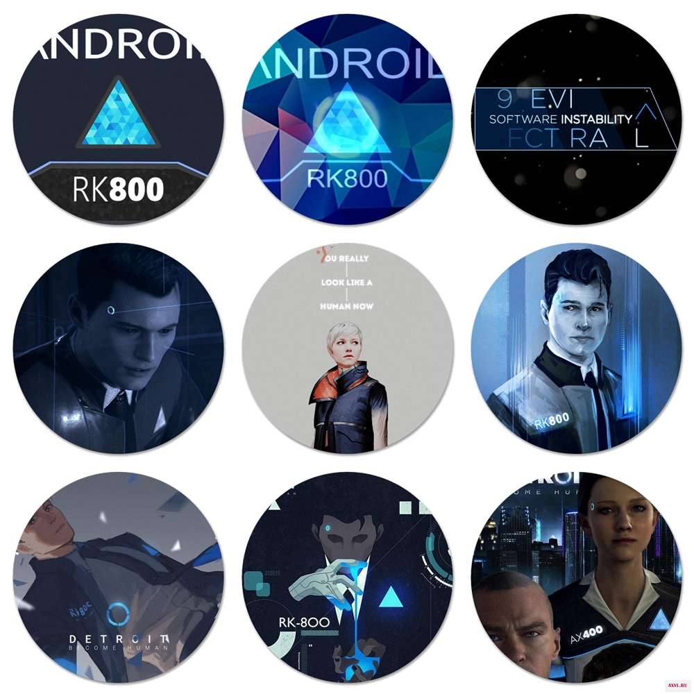 Детройт станьте человеком Android RK800 Коннор карка значки - Цена: 96,00 руб.