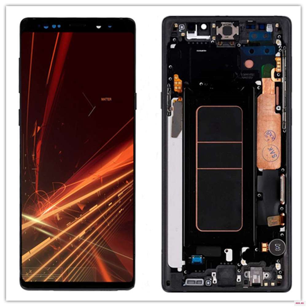 Оригинальный AMOLED 6 4 ''ЖК дисплей с двумя небольшими пятнами для SAMSUNG GALAXY Note 9 Note9 SM N960F + сенсорный экран