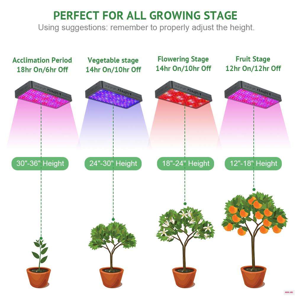 Светодиодная лампа полного спектра Famurs для выращивания растений 2000 Вт|Промышленные LED-лампы| |