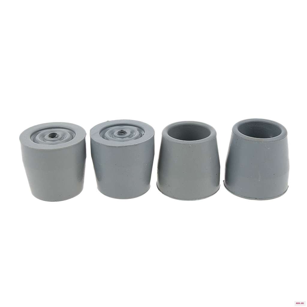 4 Pcs Walking Stick Ferrules Rubber Anti-slid Crutch Rubber Cane Replacement Tips Stability