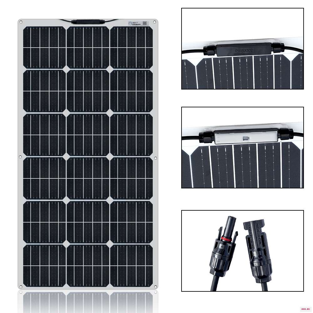 100 Вт солнечная панель 18 в Солнечный комплект Panneau solaire гибкий элемент для 12 В 24 батарея автомобиля RV домашняя