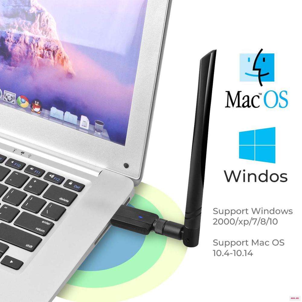 JCKEL 1200 Мбит/с беспроводной USB Wifi адаптер Lan Ethernet 2 4G 5G Двухдиапазонная Сетевая карта Dongle 802.11n/g/a/ac|Сетевые карты|