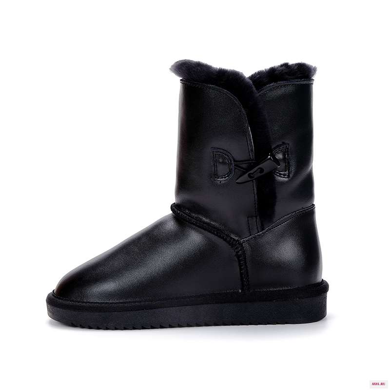 Женские зимние сапоги из натуральной воловьей кожи с натуральным мехом|wool shoes|snow bootsshoes for women |