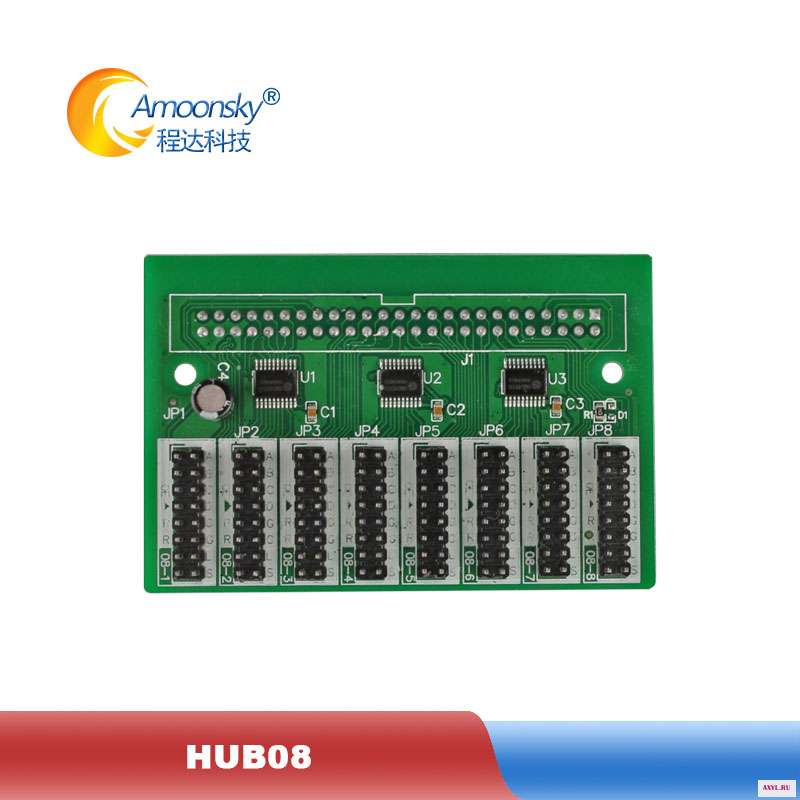 Светодиодный модуль панель для дисплея плата адаптера USB разветвитель со Hub75b Hub75e Hub08 Hub12 работать с Linsn RV901T