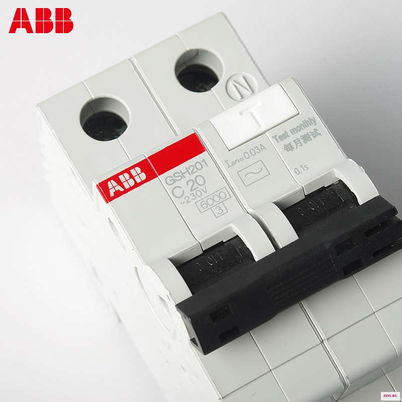 ABB Electric GSH201 1P + N 2P AC C 40A 30MA мини автоматический выключатель утечки воздуха защитный переключатель устройство
