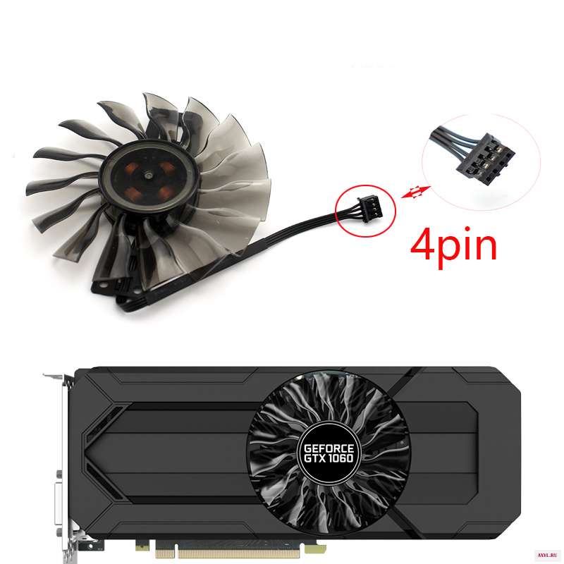 GA92S2H 4PIN 85 мм вентилятор охлаждения VGA GTX 1060 StormX для palit GTX1060 Storm X видеокарта замена графического