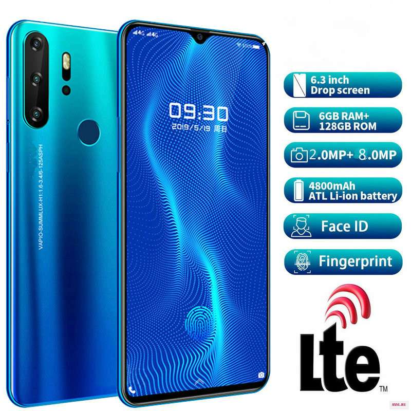 Смартфон Android 4G X23 мобильные телефоны глобальная версия 6 3 дюйма Двойная Sim Разблокированный Мобильный