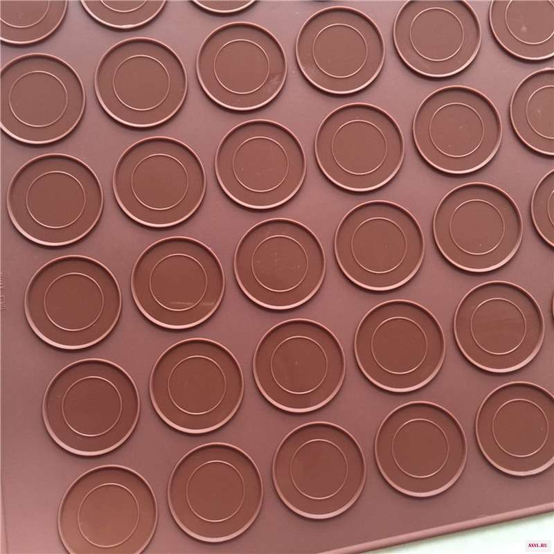 Силиконовые формы для макарон с 48 отверстиями односторонняя многоразовая устойчивая к высоким