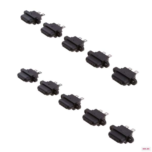 10PCS 30A Auto Blade Standard Fuse Holders Set For Car Boat Truck w/ Cover