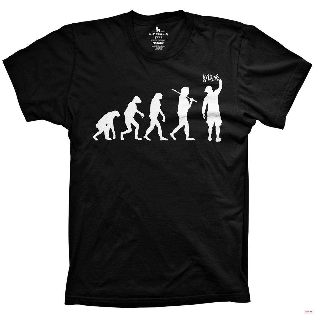 Эволюция граффити футболки графический tee street art рубашки для рисования|Футболки| |