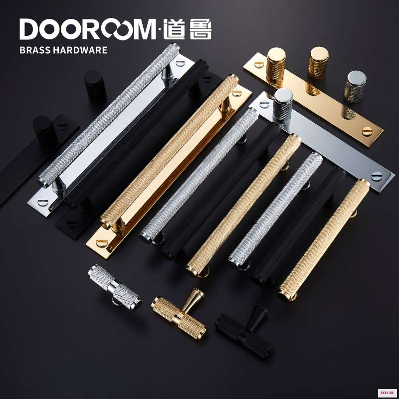 Dooroom латунные ручки для шкафа золотой черный современный шкаф комод ящика мебели легкие роскошные