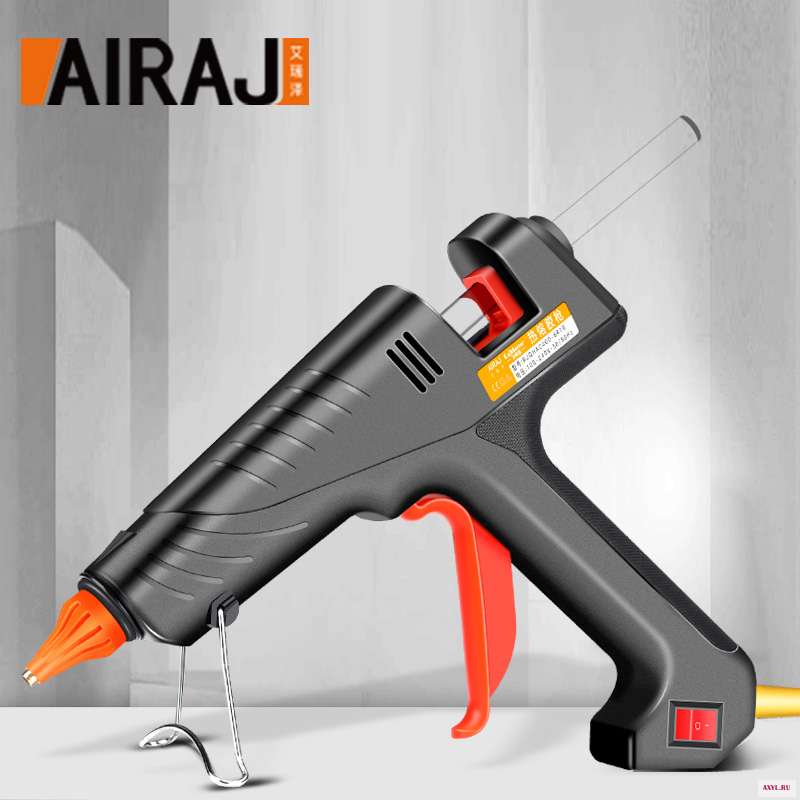 Пистолет для термоклея промышленного класса AIRAJ 400 Вт 10 клеевых стержней домашнего хозяйства сделай сам