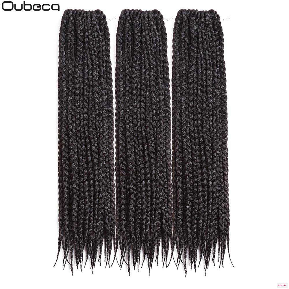 Oubeca 18 дюймов синтетический вязаный крючком Ombre коробка косы - Цена: 