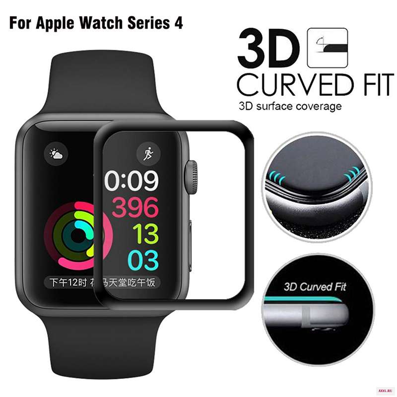 3D изогнутое закаленное стекло HD для Apple Watch Series 3 2 1 38 мм 42 Защитная пленка iWatch 4 40 44 мм|Ремешки часов| |