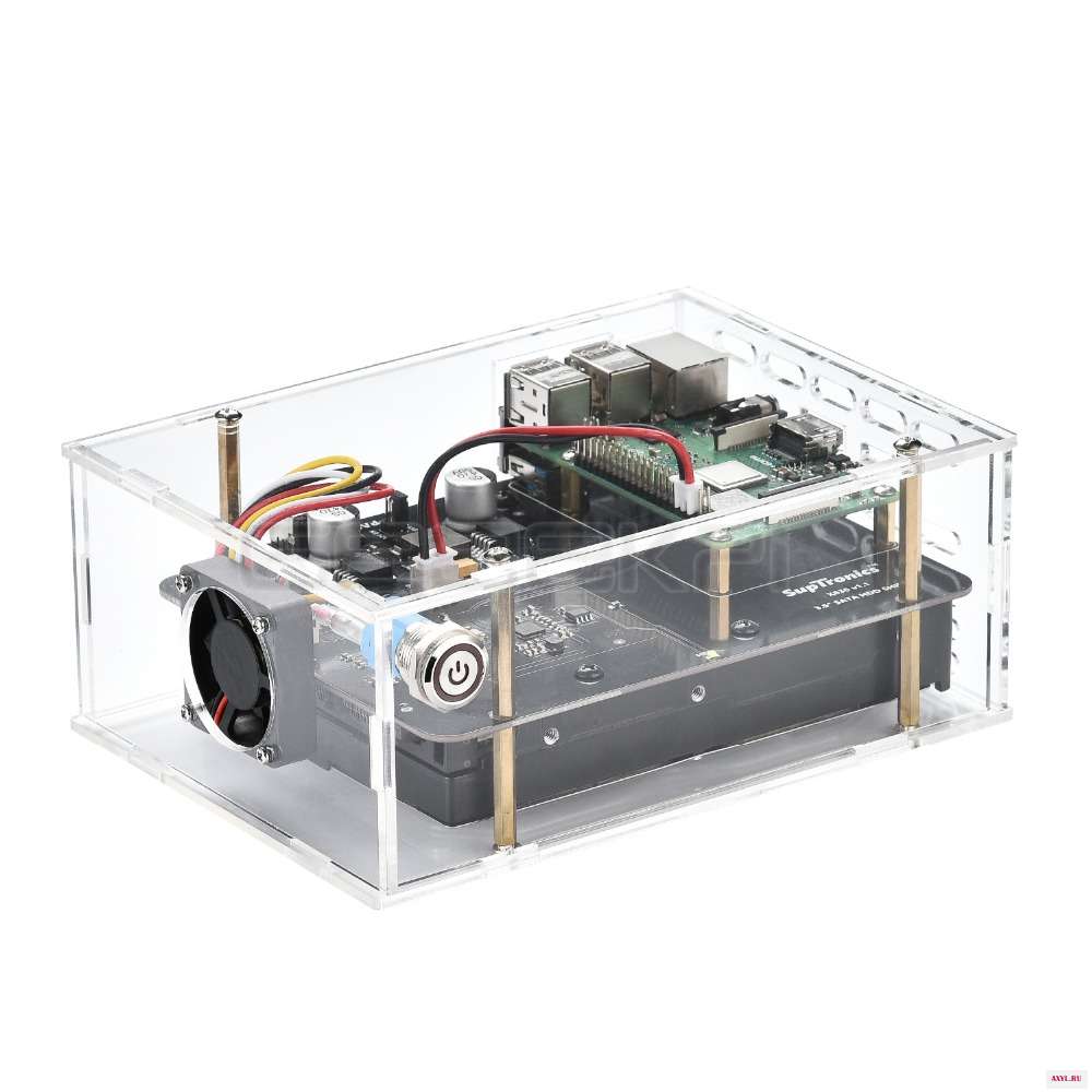 Новый X830 V2.0 2 5 дюймовый SATA HDD жесткий диск карта расширения и дополнительно акриловый чехол для Raspberry Pi 3B + /