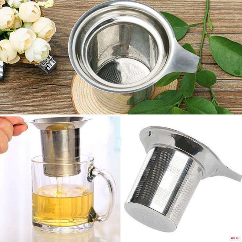 Сетчатый Чай Infuser Фильтр для чая повторного использования чайник из нержавеющей стали свободный чайный лист