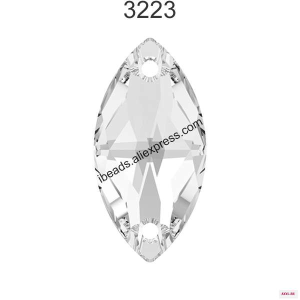 1 шт. стразы в форме маркиза из 100% оригинальных кристаллов Swarovski 3223 для украшения одежды|Бусины| |