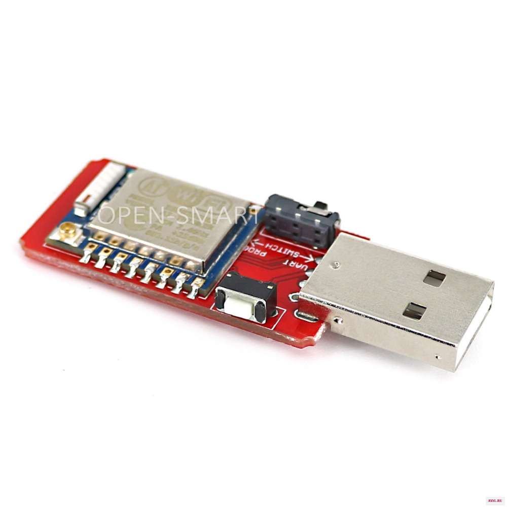 Открытый интеллектуальный USB к ESP8266 ESP 07 Wi Fi модуль встроенный антенный 2 4 г последовательный трансивер для