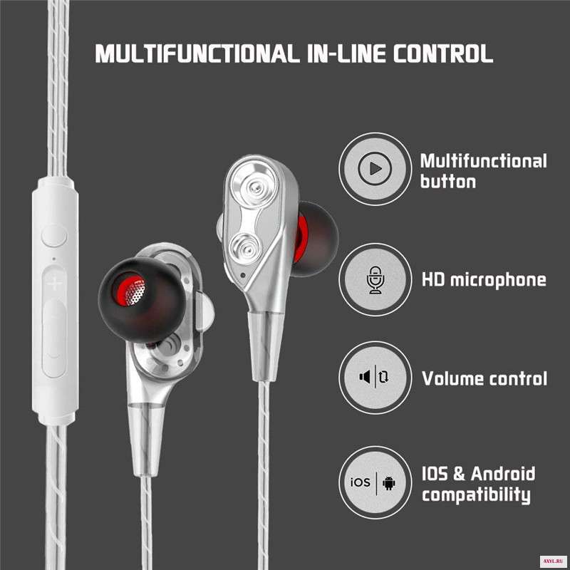 Басовые наушники 3 5 мм стереонаушники металлическая проводная гарнитура Hi Fi для телефонов Samsung Huawei Xiaomi