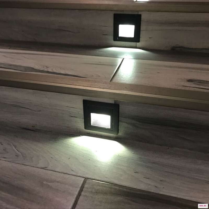 Светодиодный шаговый светильник 12 В постоянного тока водонепроницаемый 86 мм RGB освещение лестницы