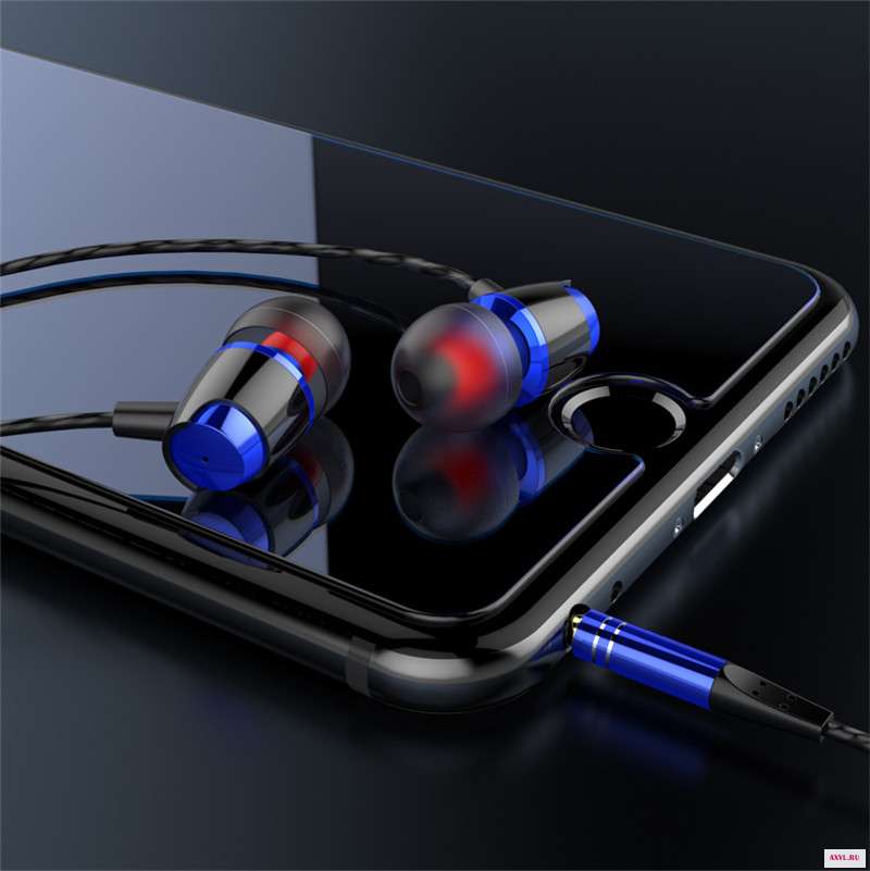 Металлические наушники вкладыши 9D 2 шт. проводная Hi Fi гарнитура для телефонов Samsung Huawei Xiaomi|Наушники и