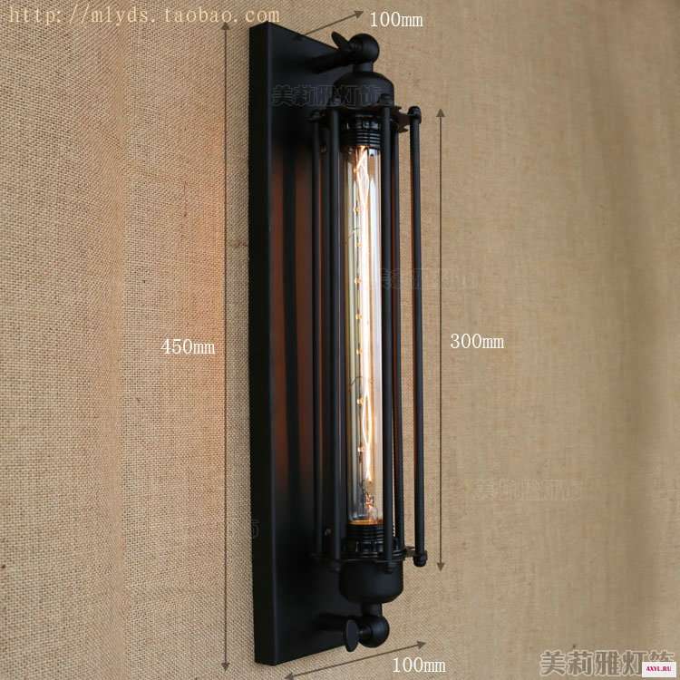 Винтажный настенный светильник Эдисона в стиле ретро|lampe murale|edison wall sconcewall sconce |