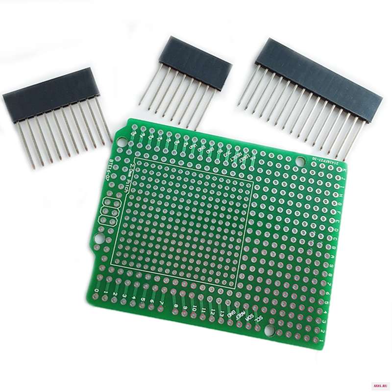 Прототип PCB для Arduino UNO R3 Щит платы DIY комбинированный 2 мм + 54 шаг | - Цена: 175,58 руб.