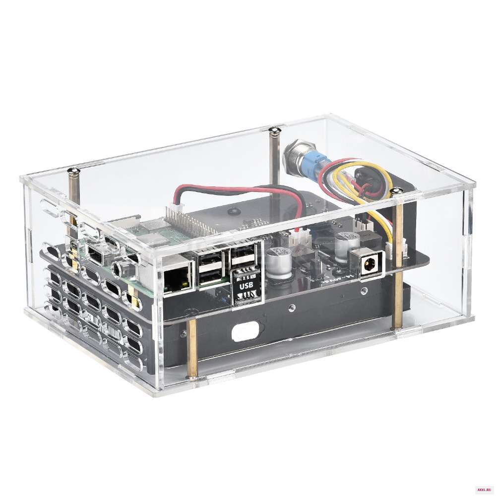 Новый X830 V2.0 2 5 дюймовый SATA HDD жесткий диск карта расширения и дополнительно акриловый чехол для Raspberry Pi 3B + /
