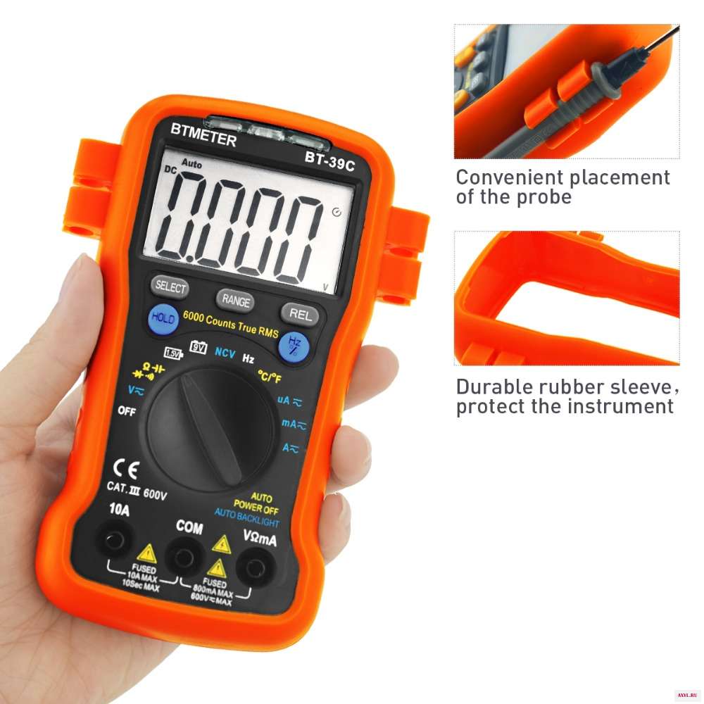 BTMETER BT 39C цифровой мультиметр Ручной NCV Авто Диапазон Avometer Универсальный измеритель 6000 отсчетов True RMS с
