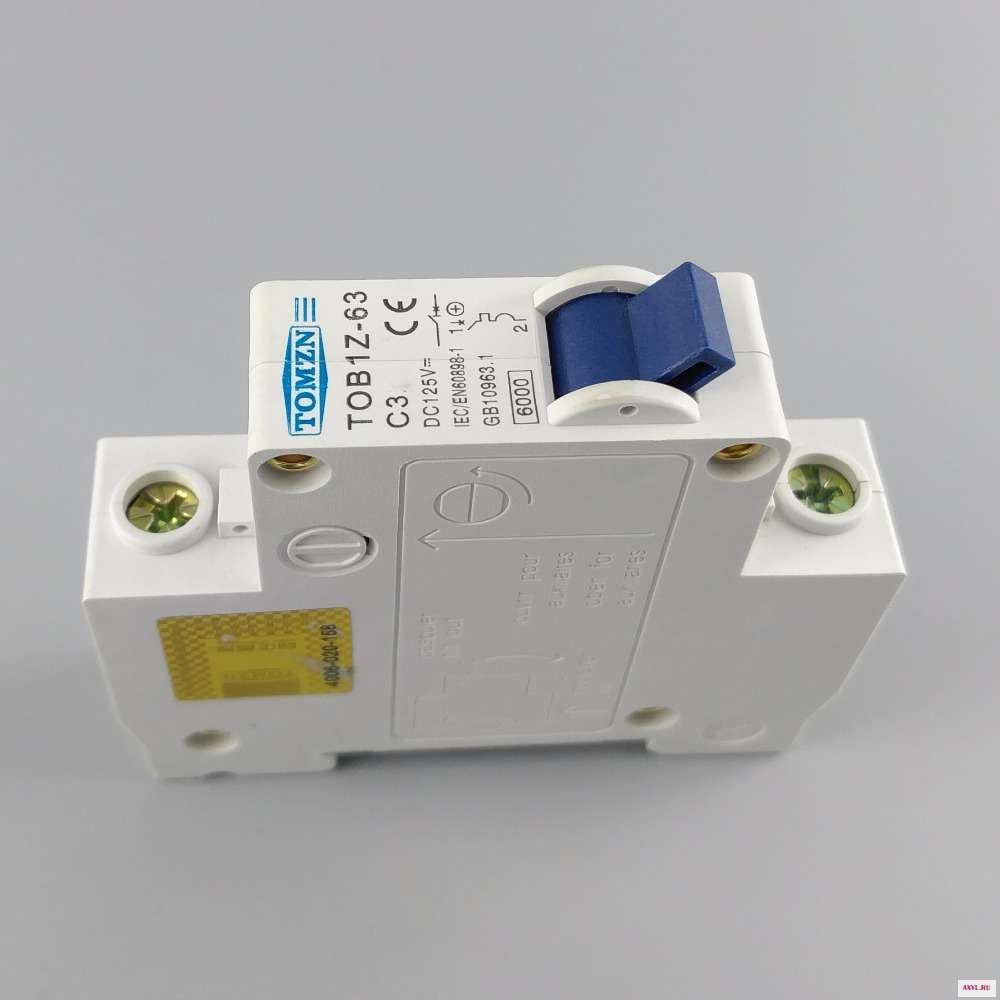 1P 3A DC 125V автоматический выключатель MCB C кривой|breaker abb|mcb productsmcb type |