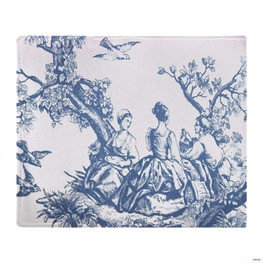 Персонализированные французский TOILE из мягкого флиса пледы Одеяло наволочка более диван кровать домашний