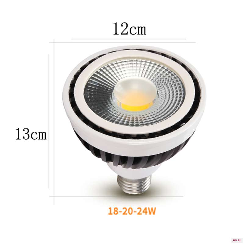 E27 18 Вт/20 Вт/24 Вт COB Par светодиодный светильник для выращивания растений Комнатное растение домашний дом