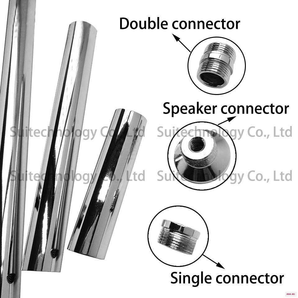 Диаметр 25 мм внутренняя железная трубка M10 Женская нить + Гальваническая металлическая ажурная прямая для DIY