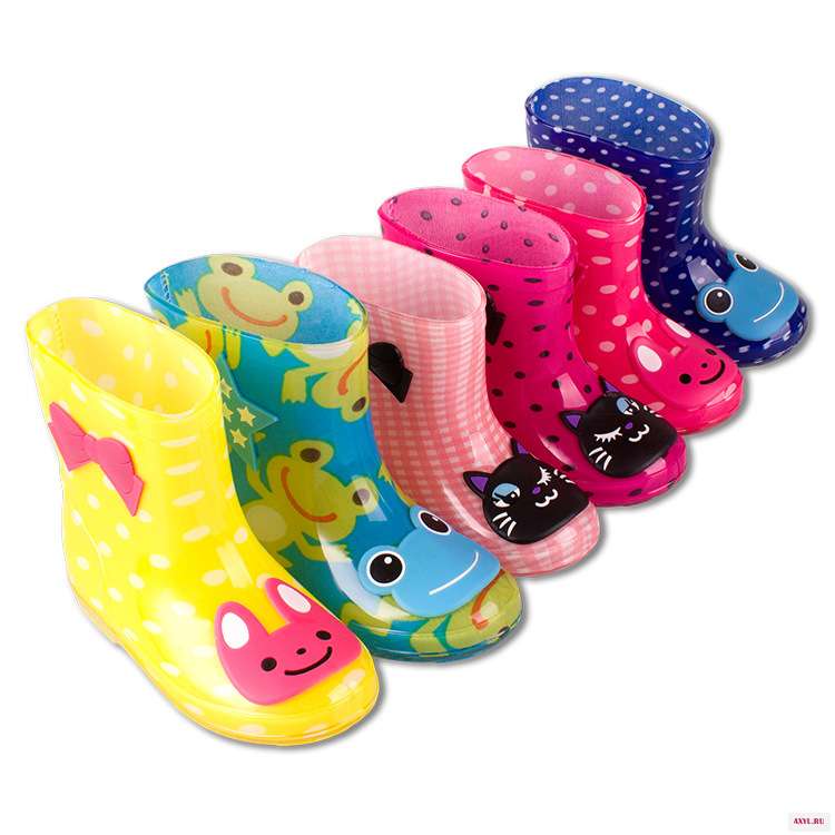 Children's rain boots little cartoon pattern PVC low tube kids water shoes babys export rubber | Мать и - Цена: 