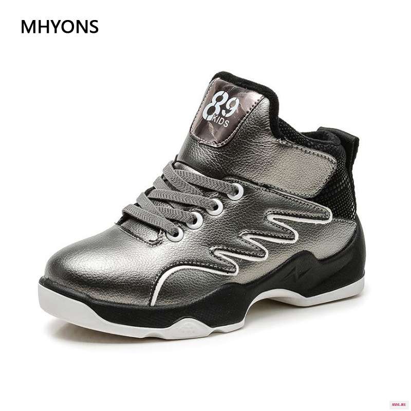 MHYONS 2018 Kids Shoes Winter Children's Casual Boots Zip Anti-Slip Waterproof High Sneaker Boys Girls Outdoor - Цена: 