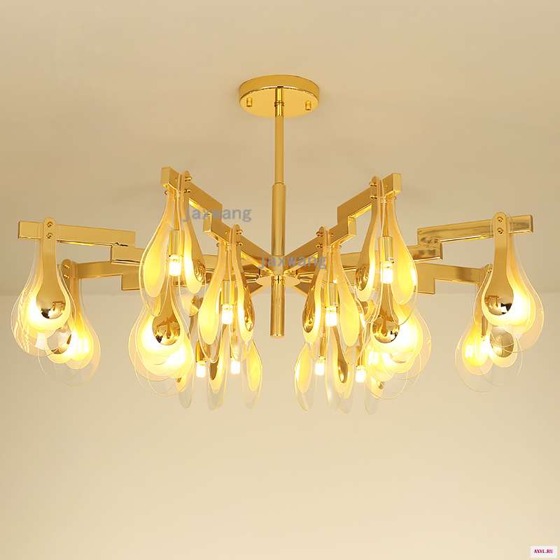 Популярная роскошная люстра в стиле постмодерн дизайнерский светильник для гостиной обеденная гостиничная