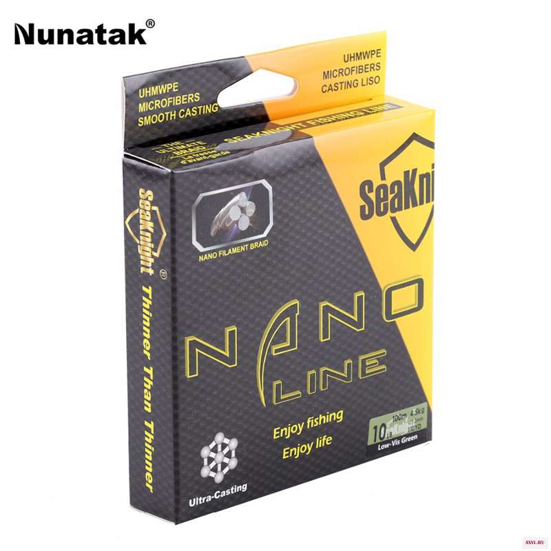 Рыболовная леска Seaknight nano 4 нити 100 м суперпрочная Многожильная из ПЭ фунта 6 фунтов 8 10 морская соленая