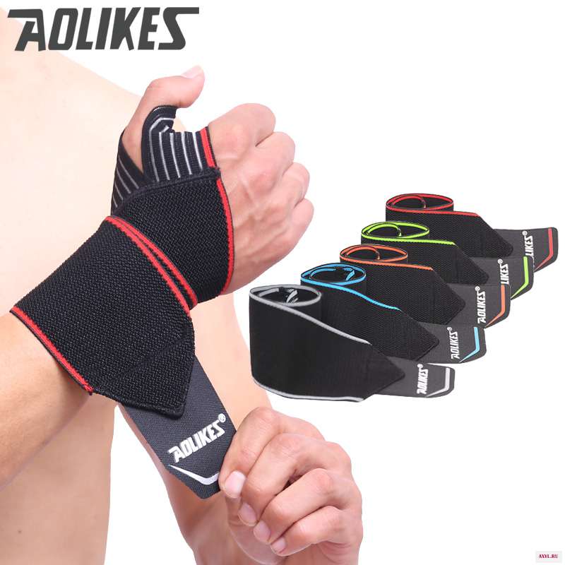 Спортивные повязки на запястье AOLIKES 2 шт./лот поддерживающий ремешок повязка руку спрей восстанавливающий