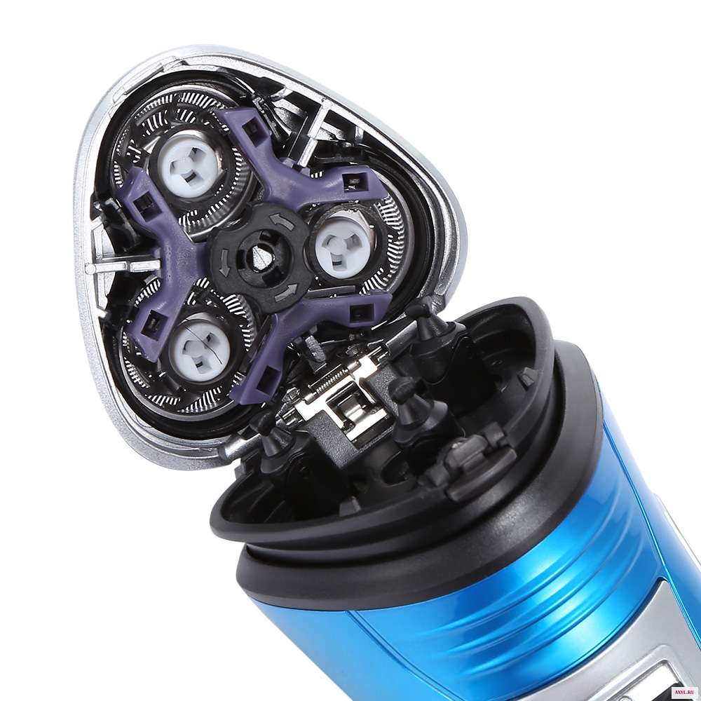 Kemei KM 2801 Мужская перезаряжаемая Тройная плавающая электрическая бритва для ухода за лицом триммер бороды