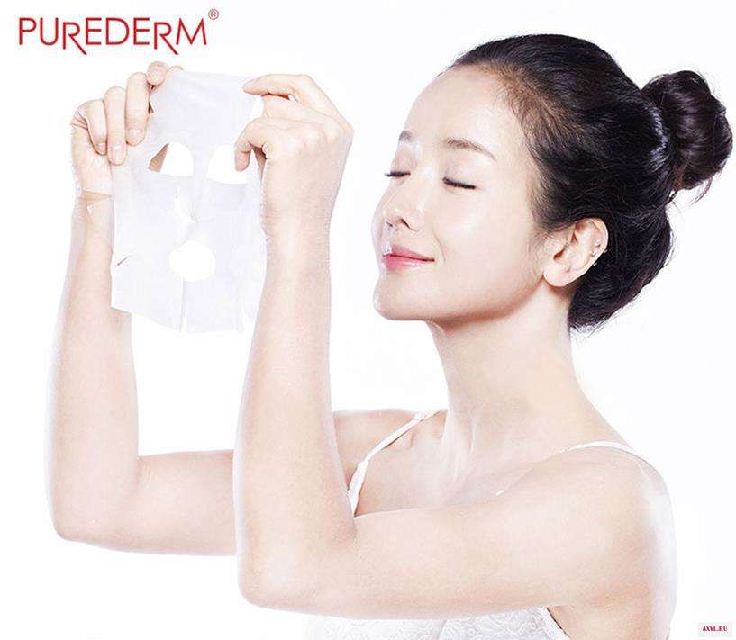 Коллагеновая Маска PUREDERM 25 листов коллагеновая увлажняющая маска уход за лицом Антивозрастная отбеливающая