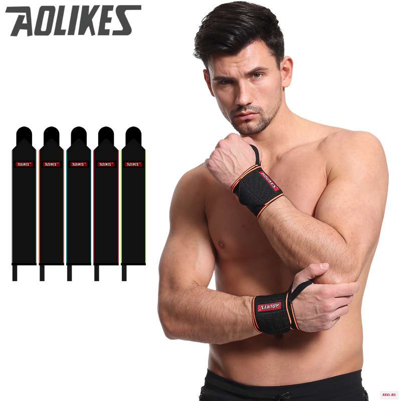 Спортивные повязки на запястье AOLIKES 2 шт./лот поддерживающий ремешок повязка руку спрей восстанавливающий