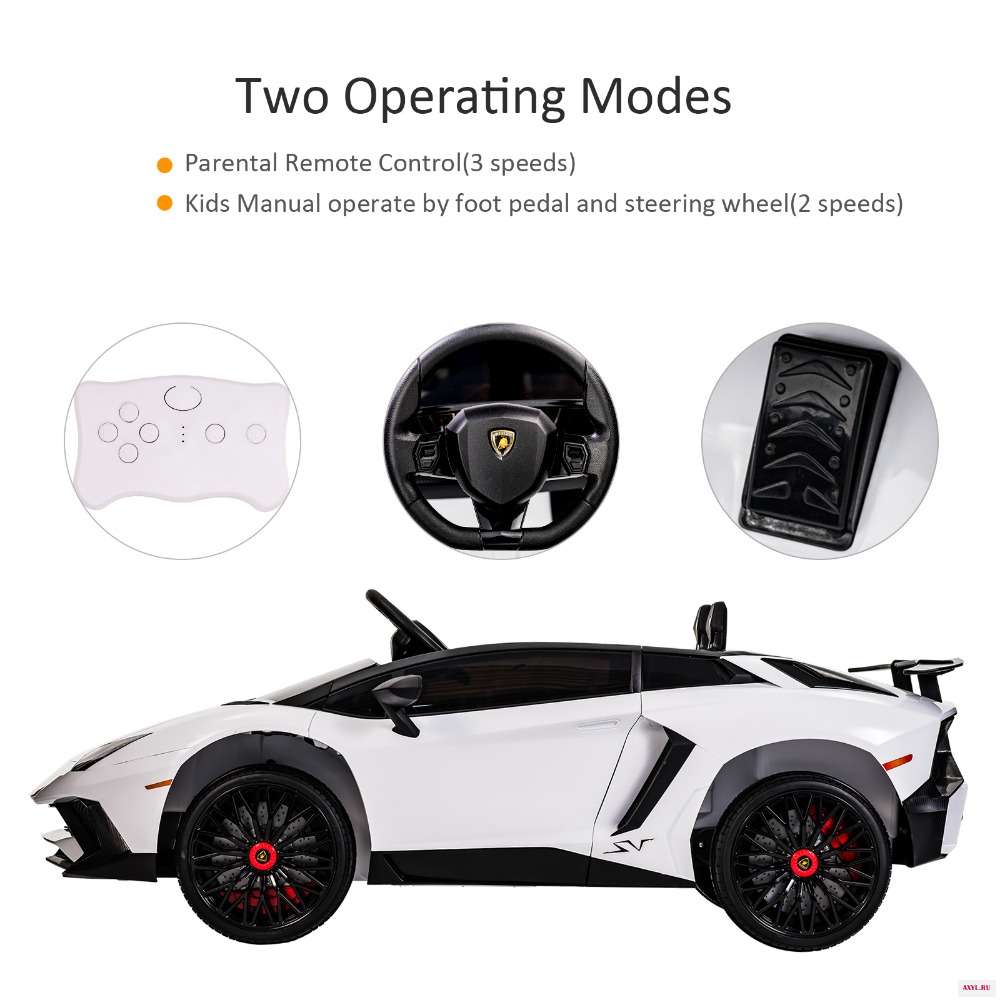 Uenjoyi Aventador 12 V езды на машине детские автомобили Детский Электрический автомобиль моторизованные