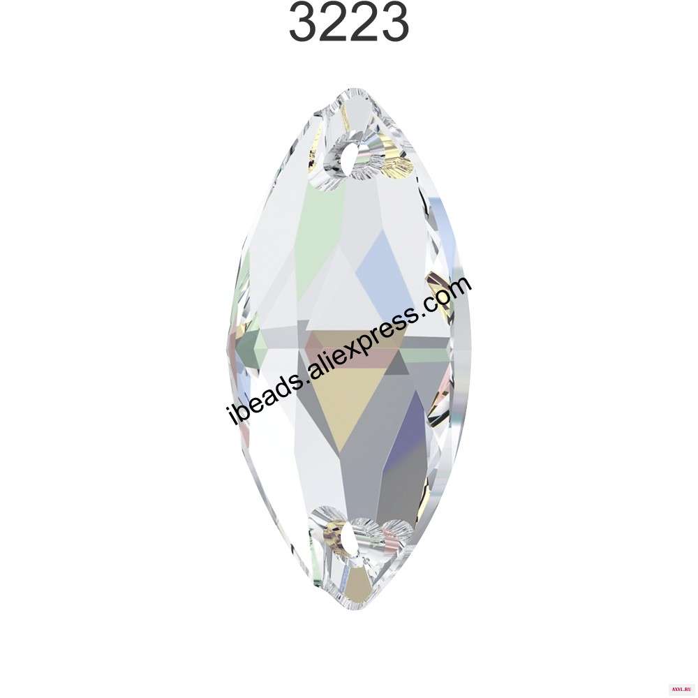 1 шт. стразы в форме маркиза из 100% оригинальных кристаллов Swarovski 3223 для украшения одежды|Бусины| |