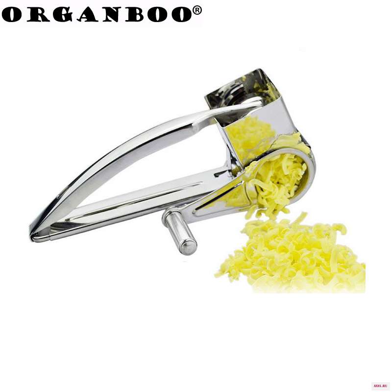 ORGANBOO 1 шт. терка для сыра из нержавеющей стали ручная вращающаяся - Цена: 558,54 руб.