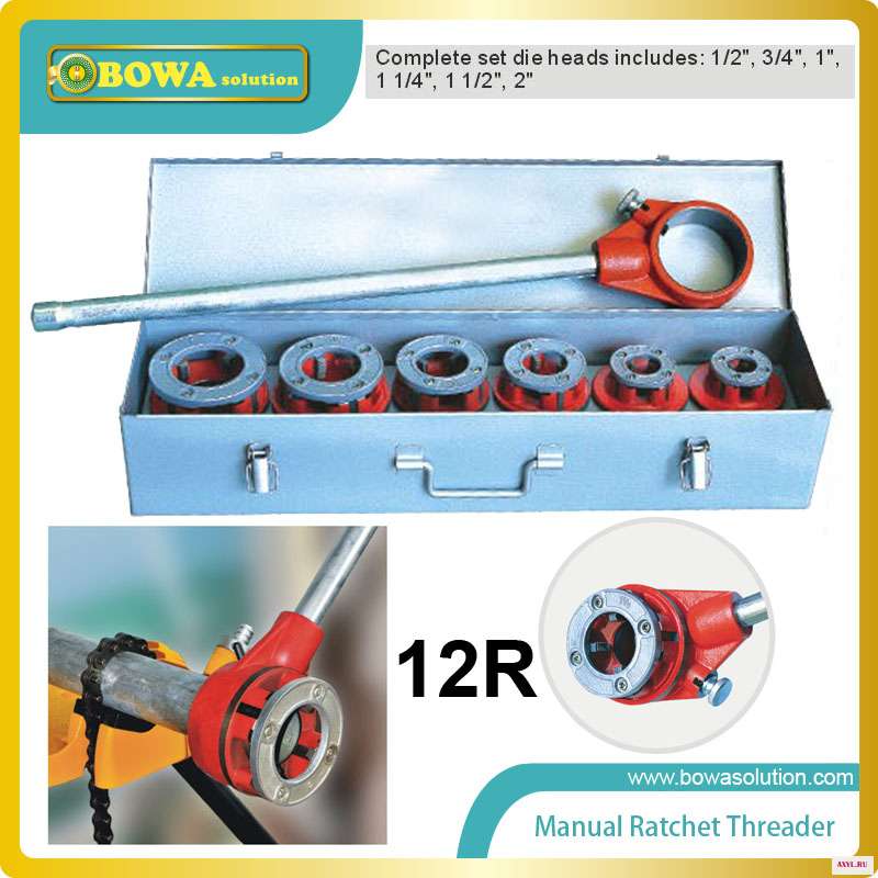 Manual ratchet threader Capacity: 1/2&quot-2&quot including Die Heads Ratchet Assembly Handlecompatible 12-R Dies in - Цена: US $268.00